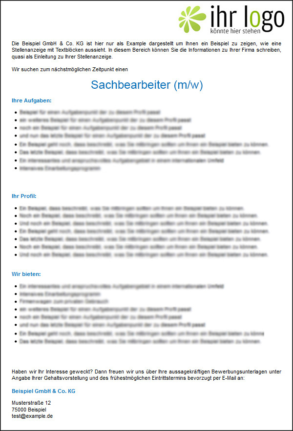 Auf Ihrer Homepage Bin Ich Auf Ihre Stellenanzeige Aufmerksam Geworden Selbsteingabe Ihrer Stellenanzeige auf vertriebs-anzeigen.de